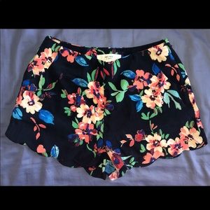 High Waisted Floral Shorts